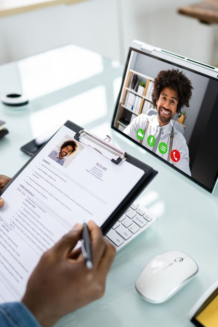 Video interview and resume review